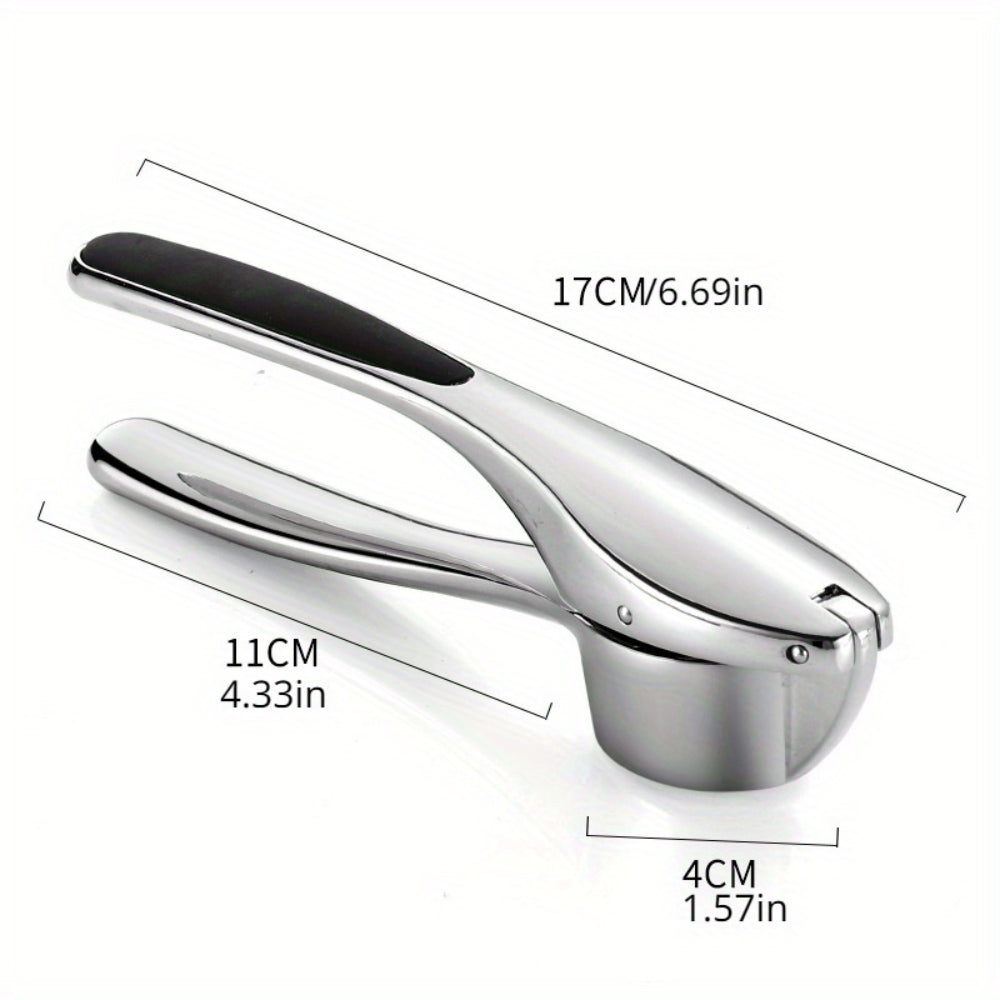 Exprimidor de Ajo Minimalista de Acero Inoxidable con Mango Antideslizante