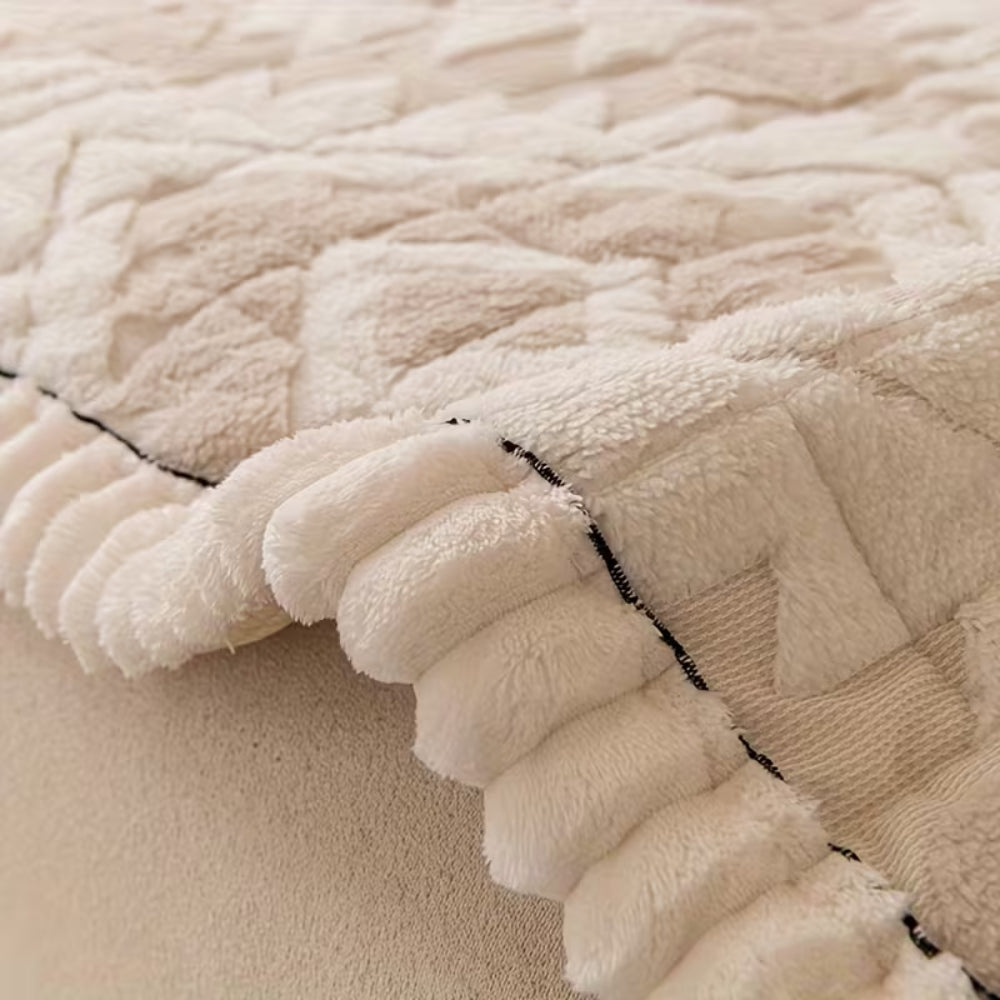 Funda de Sofá de Terciopelo Acolchada para Invierno