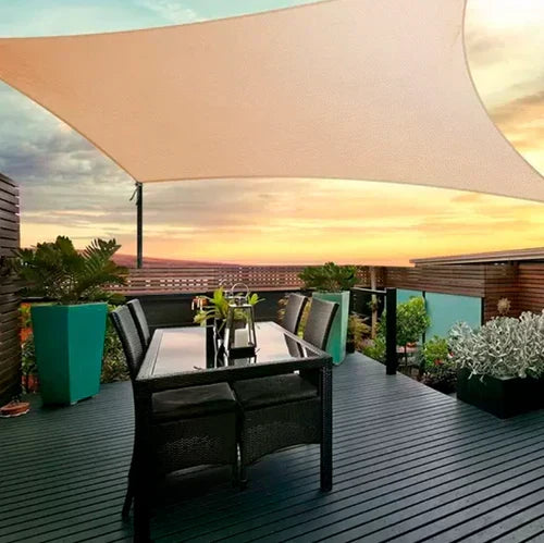 Toldo impermeable con protección UV para jardín y terraza