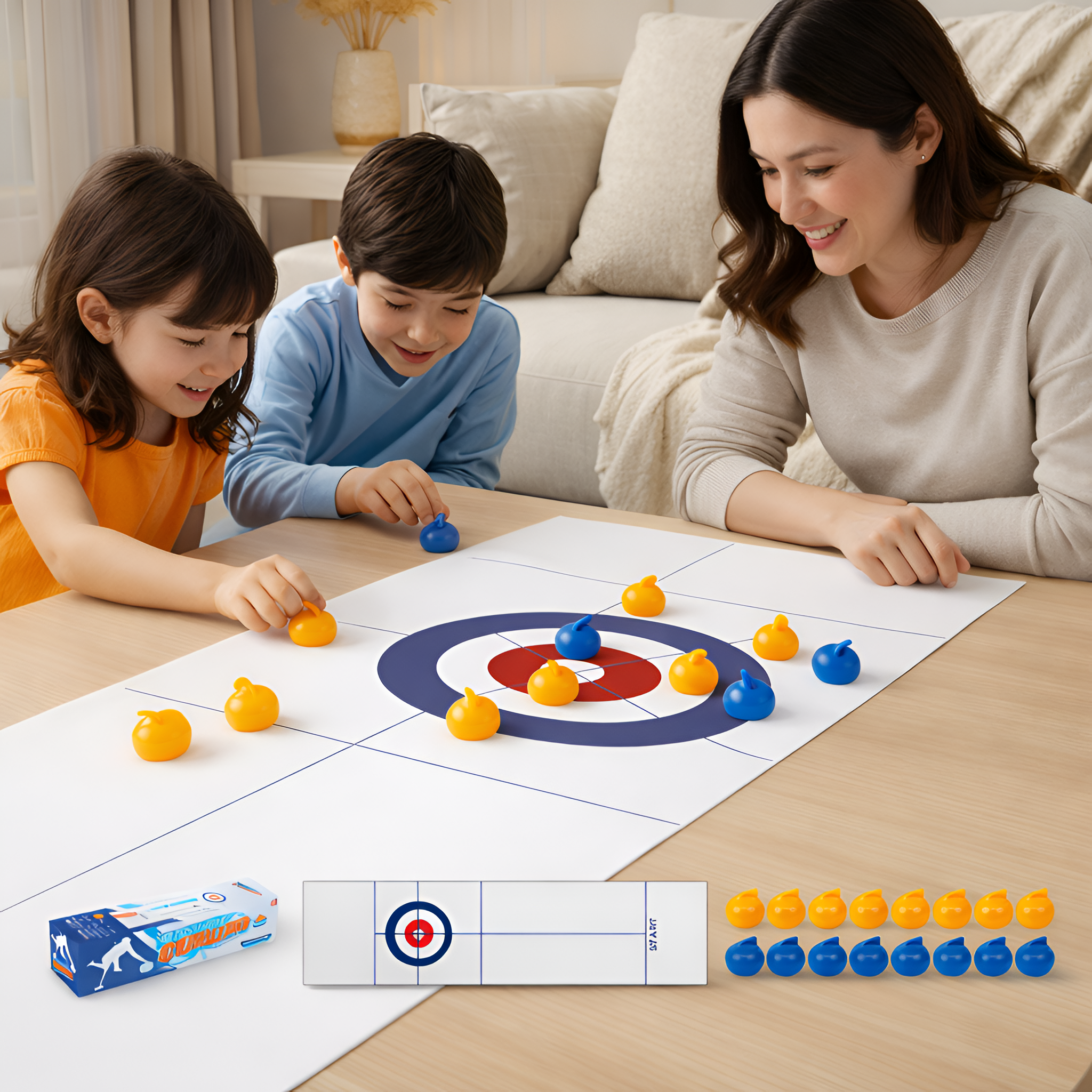 Raze - Juego de Curling de Mesa Plegable Portátil
