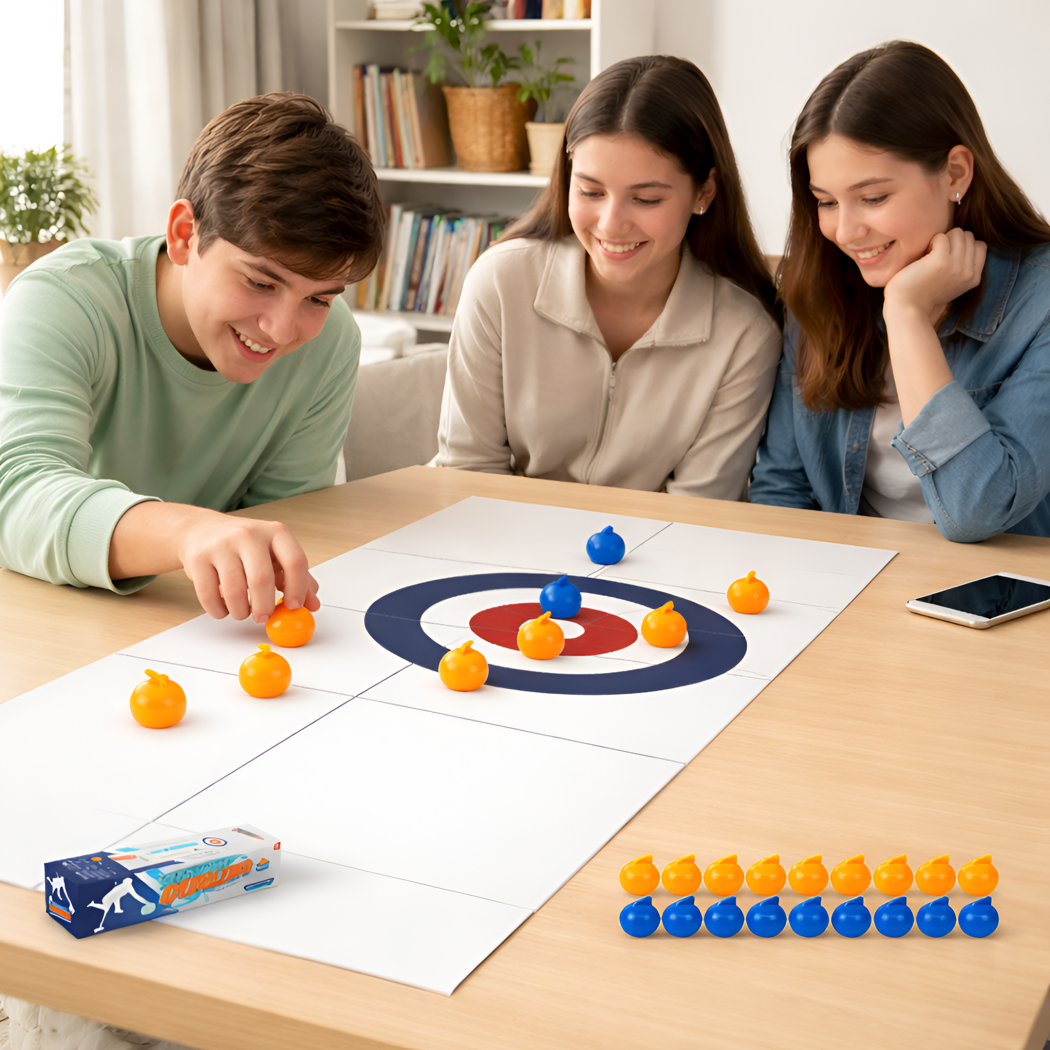 Raze - Juego de Curling de Mesa Plegable Portátil