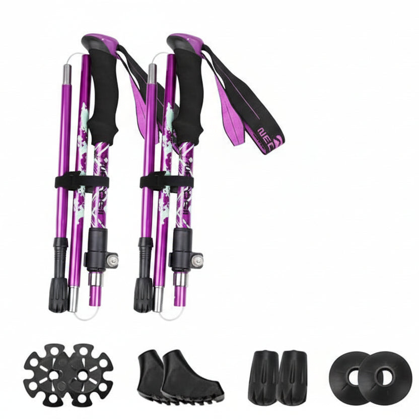 BASTONES FOLDTREK – Bastones de trekking plegables para caminatas y aventuras al aire libre