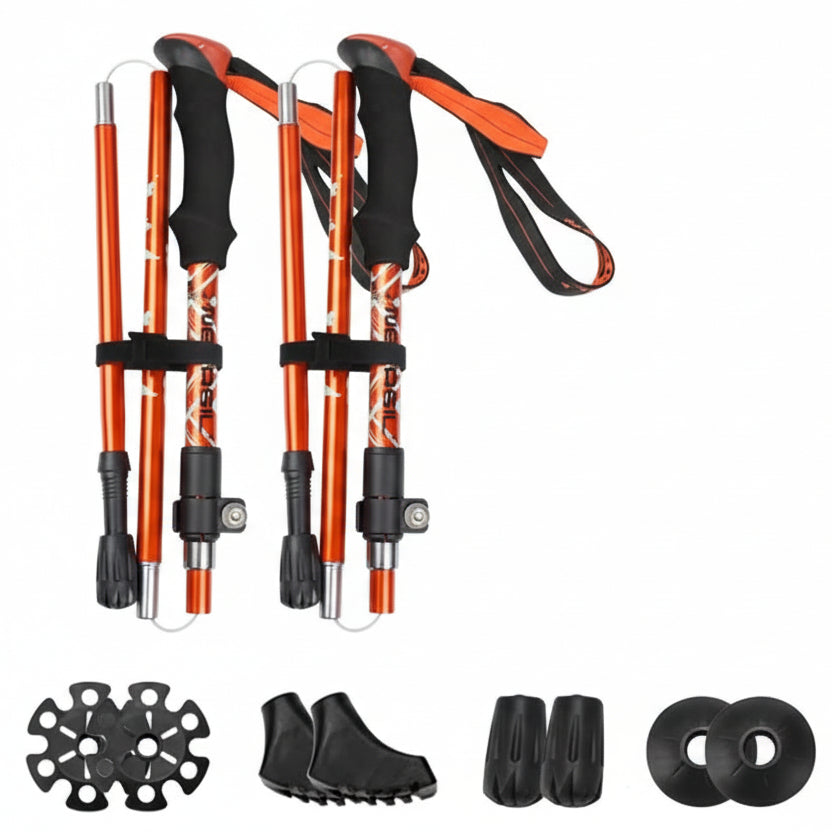 BASTONES FOLDTREK – Bastones de trekking plegables para caminatas y aventuras al aire libre