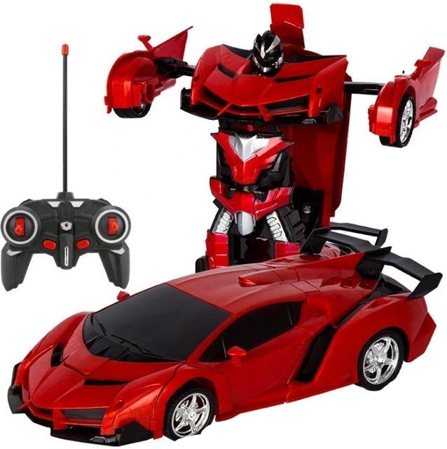 Coche Transformador con Control Remoto para Niños