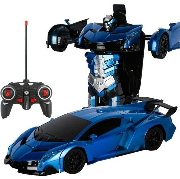 Coche Transformador con Control Remoto para Niños
