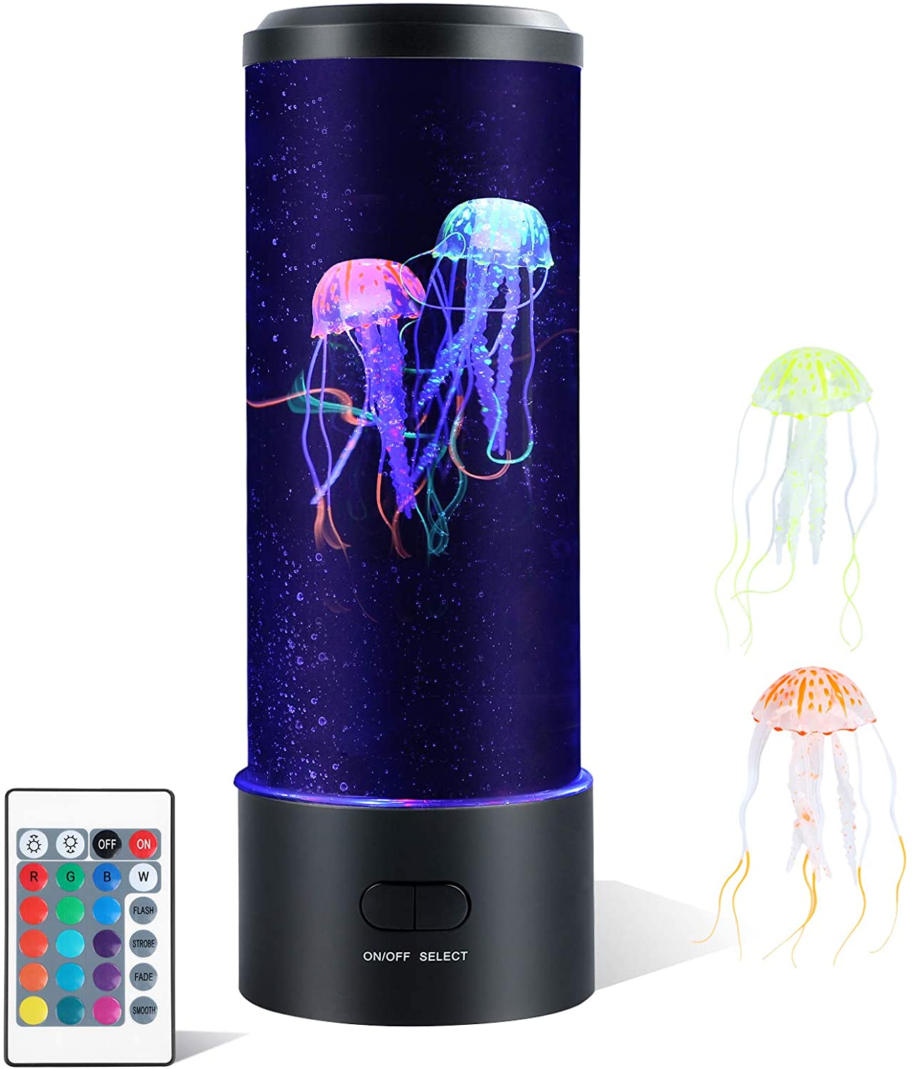 Lámpara sensorial cambiante de color de medusa