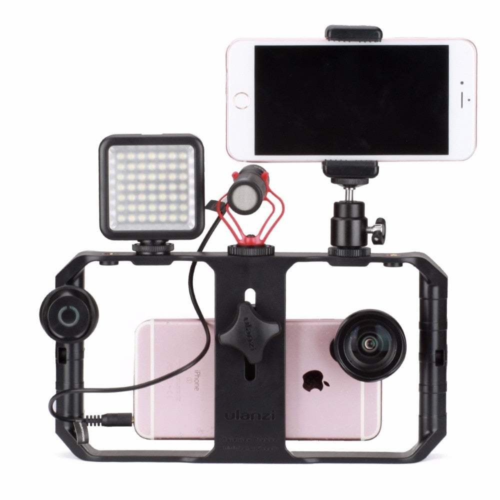 Estabilizador de Video para Smartphone con Luz