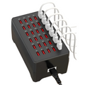 Estación de carga USB para múltiples dispositivos con 30 puertos