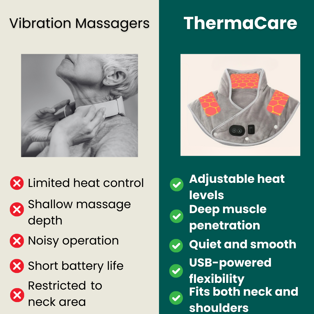 Lisslune | Almohadilla Térmica y Masajeadora para el Cuello | Calor para Cuello y Hombros para la Relajación Muscular | Configuraciones Ajustables para Alivio del Estrés | Alivio y Relajación del Dolor en el Cuello