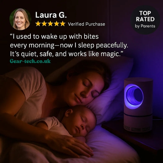 InsectoStop Captor UV – Lámpara Eléctrica para Mosquitos para Interior y Exterior | Kalsten