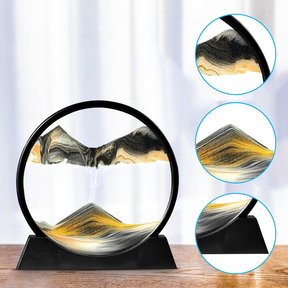 Reloj de Arena 3D Paisaje de Arena