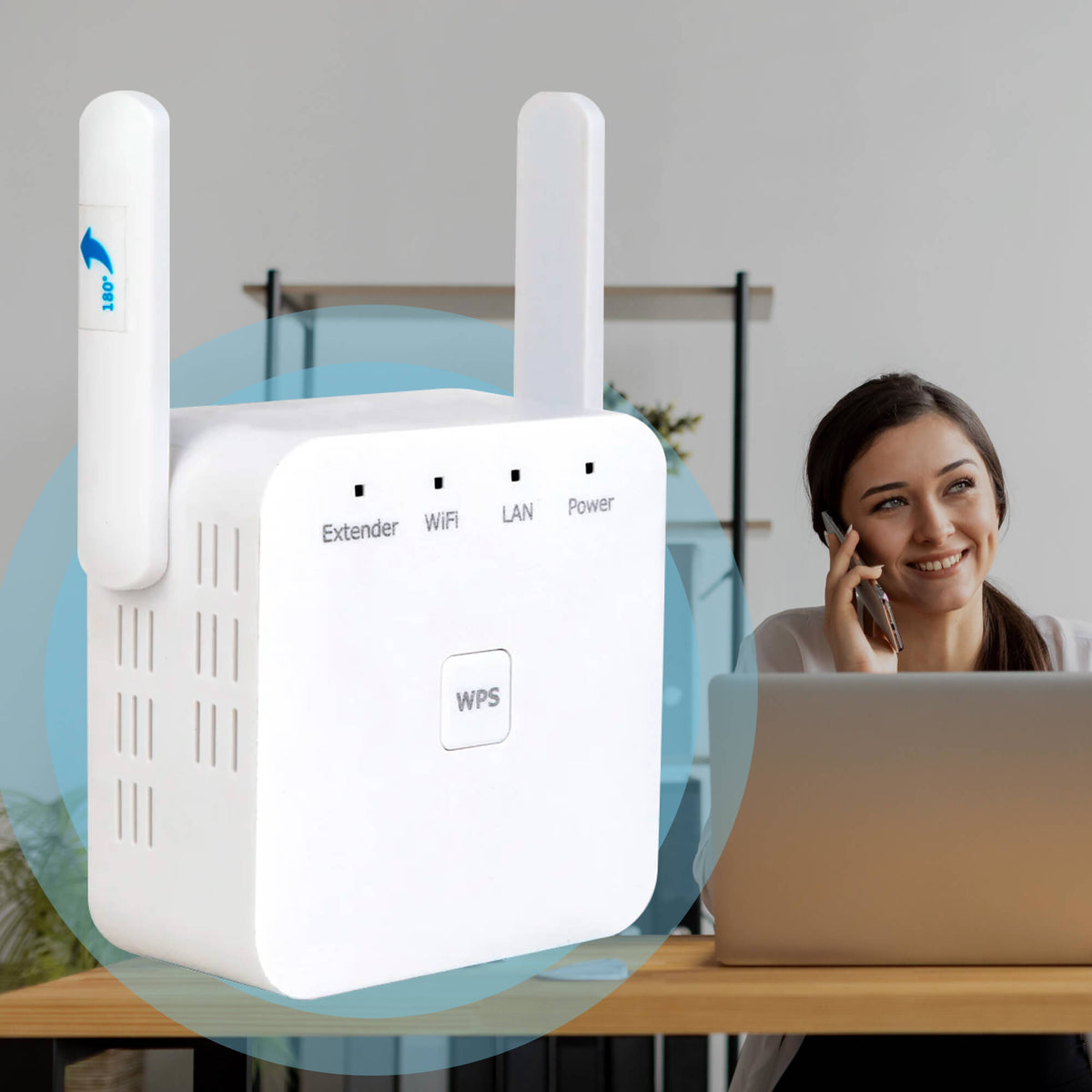 SpeedWave WiFi Amplificador – Internet Súper Rápido en Cada Habitación