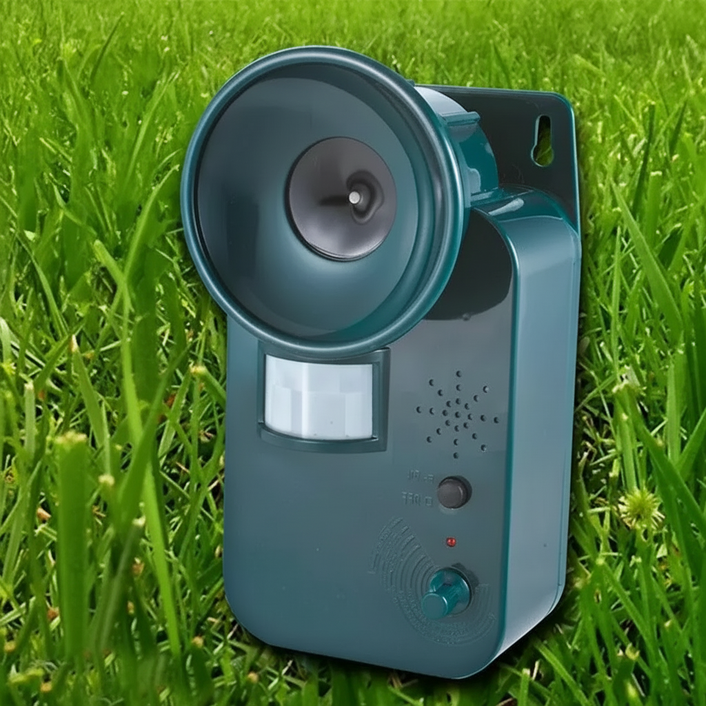 ANIMALSTOP - Repelente de Plagas Ultrasonido Activado por Movimiento para Hogar y Jardín