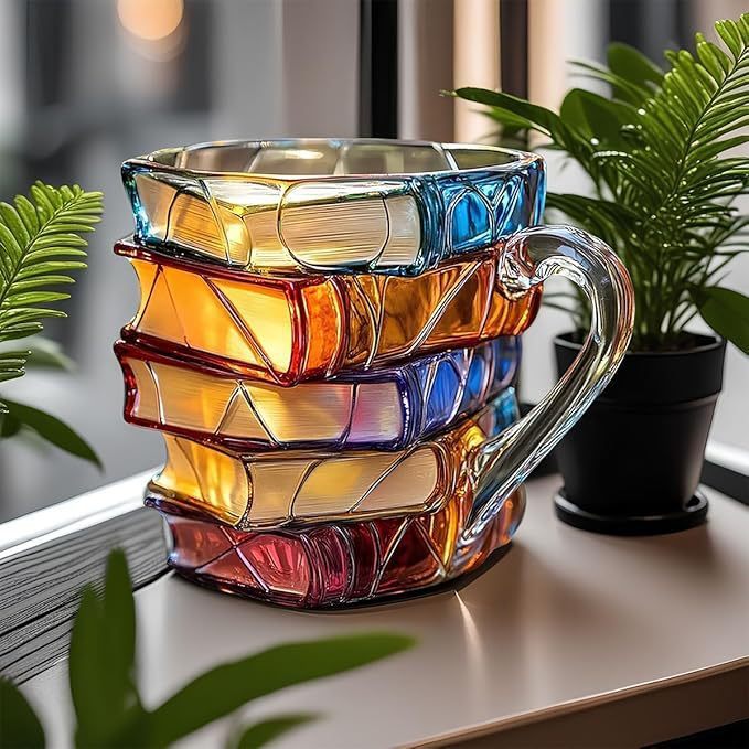 Taza de Café en Forma de Libro para Amantes de los Libros