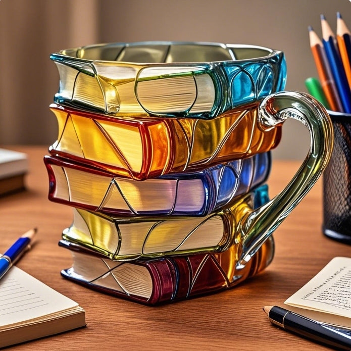 Taza de Café en Forma de Libro para Amantes de los Libros