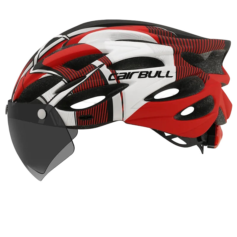 Casco Unisex con Visera y Luz Trasera Integrada