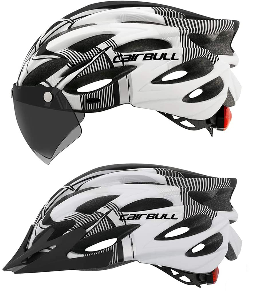 Casco Unisex con Visera y Luz Trasera Integrada