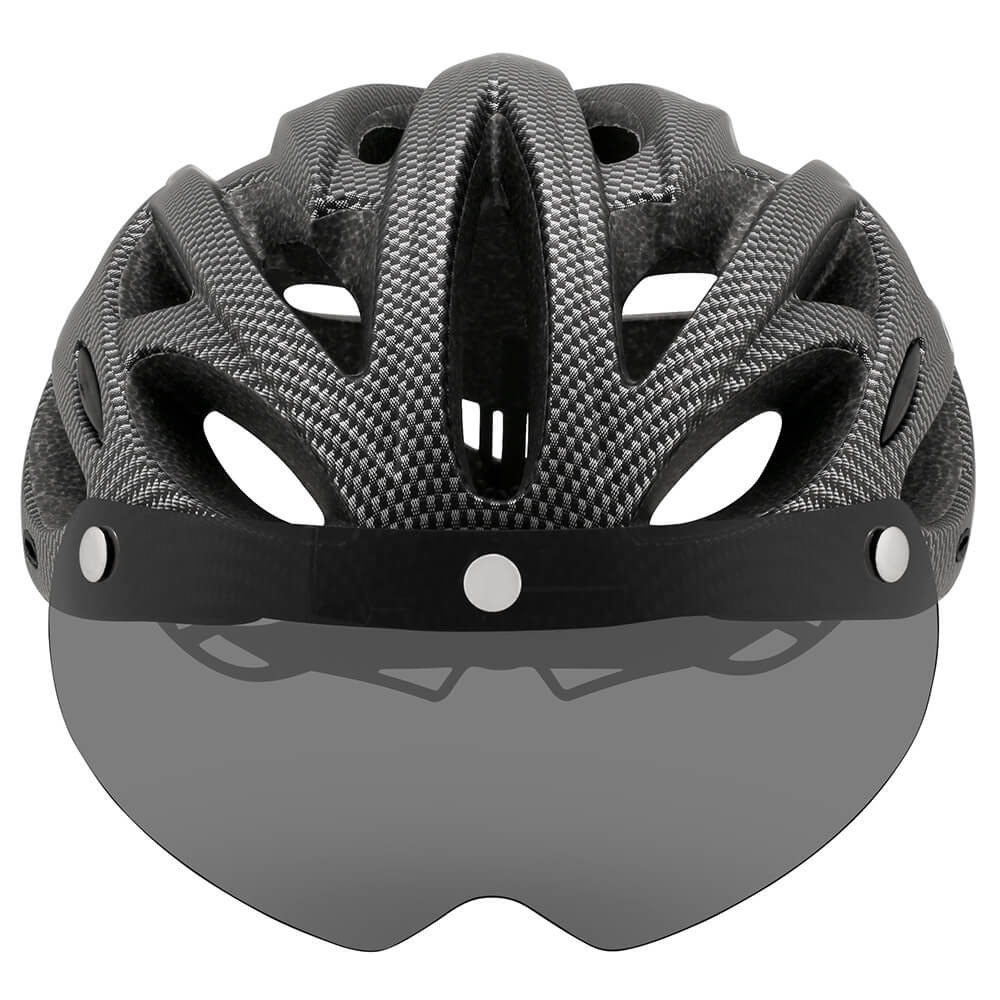 Casco Unisex con Visera y Luz Trasera Integrada
