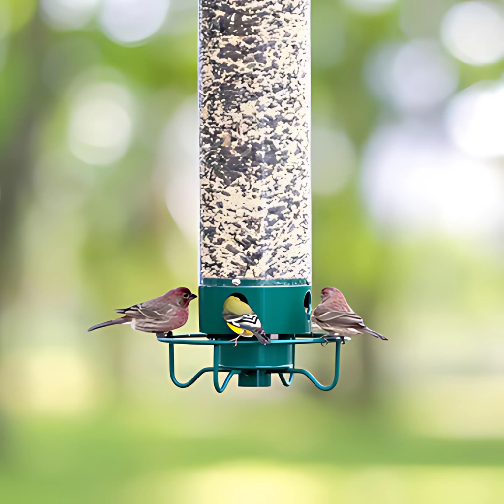 Comedero para Aves Colgante a Prueba de Ardillas de Metal para Jardines
