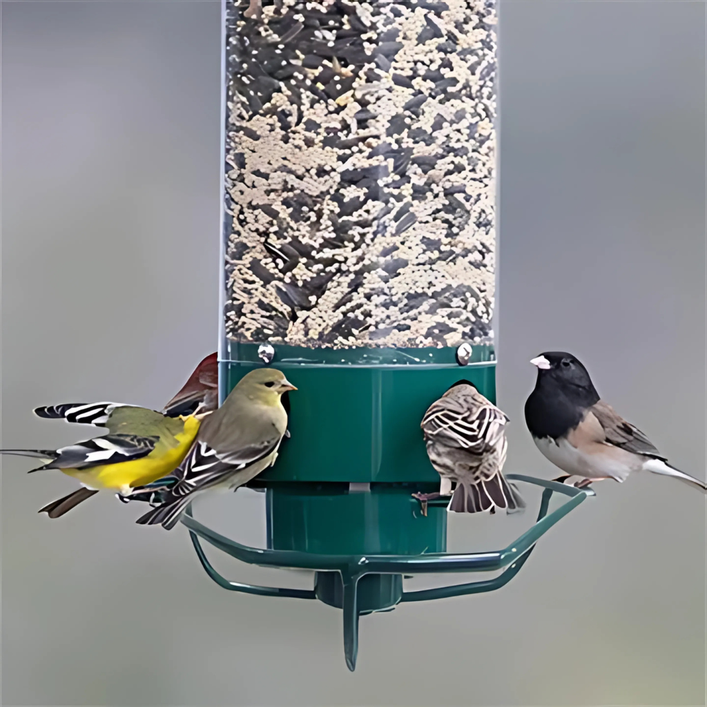 Comedero para Aves Colgante a Prueba de Ardillas de Metal para Jardines