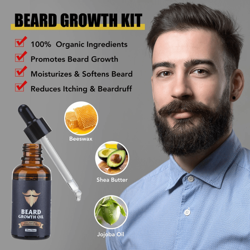 BARTBOOST – Kit de crecimiento de barba para una barba sana y fuerte