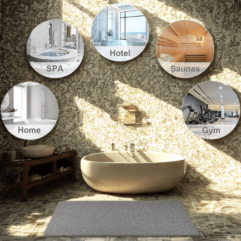Tapis COMFORTDRAIN – Tapis de douche antidérapant avec système de drainage hygiénique