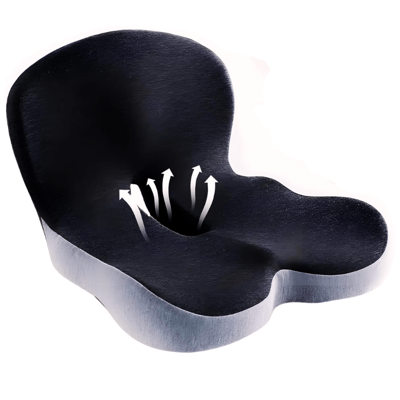 ERGOREST – Cojín lumbar ergonómico para sillas de oficina y coches