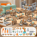 BUILDMASTER – Set de herramientas de 100 piezas para niños creativos a partir de 3 años