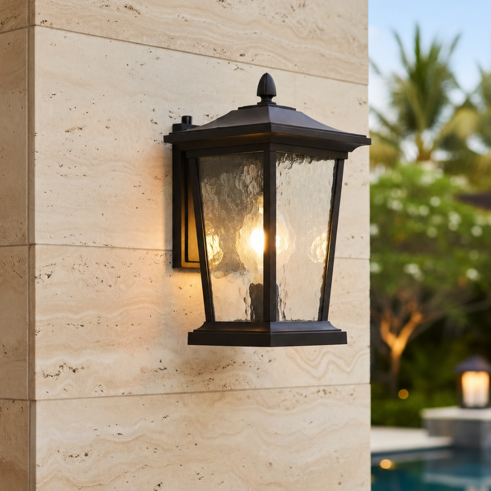 Luz de Pared Exterior Industrial - Aplique LED de Aluminio Impermeable para Patio o Porche