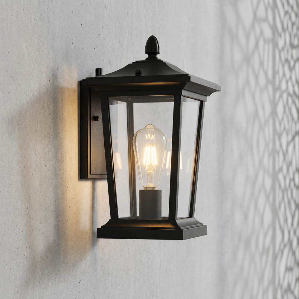 Luz de Pared Exterior Industrial - Aplique LED de Aluminio Impermeable para Patio o Porche