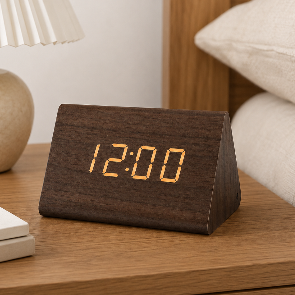 EloraClock - Reloj Despertador Digital con Control de Sonido y Pantalla HD