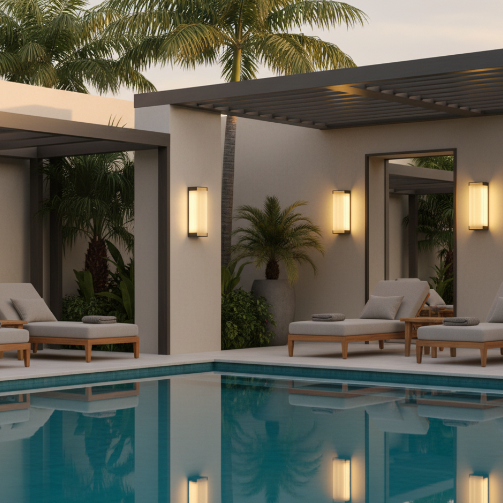 Luz de Pared Exterior Elegante - Aplique LED Regulable de Acero Inoxidable