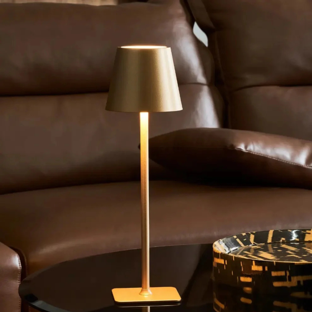 Lámpara de Mesa Escandinava Moderna Regulable - Control Táctil Inalámbrico para Uso en Interiores y Exteriores