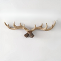 Perchero Decorativo de Pared con Forma de Cuerno y Aspecto Natural para Entrada e Interior