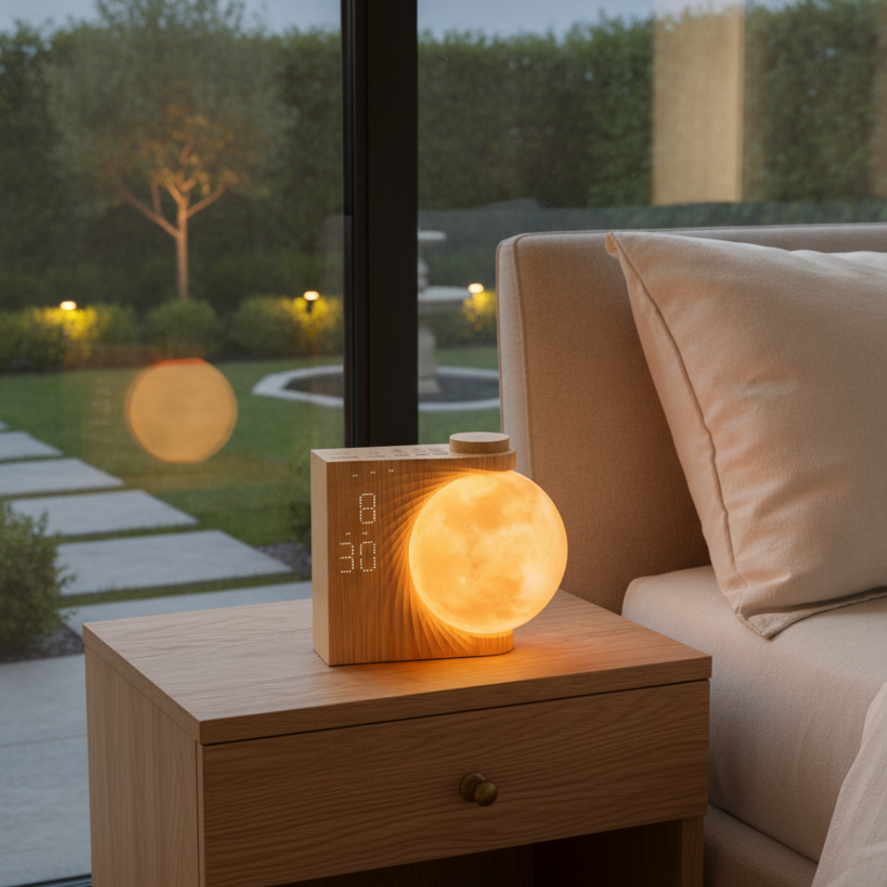 Reloj Despertador Restora Sunrise - Luz Gradual para Despertar y Lámpara de Mesita de Noche