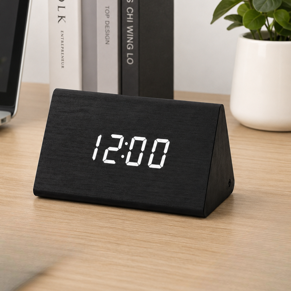 EloraClock - Reloj Despertador Digital con Control de Sonido y Pantalla HD