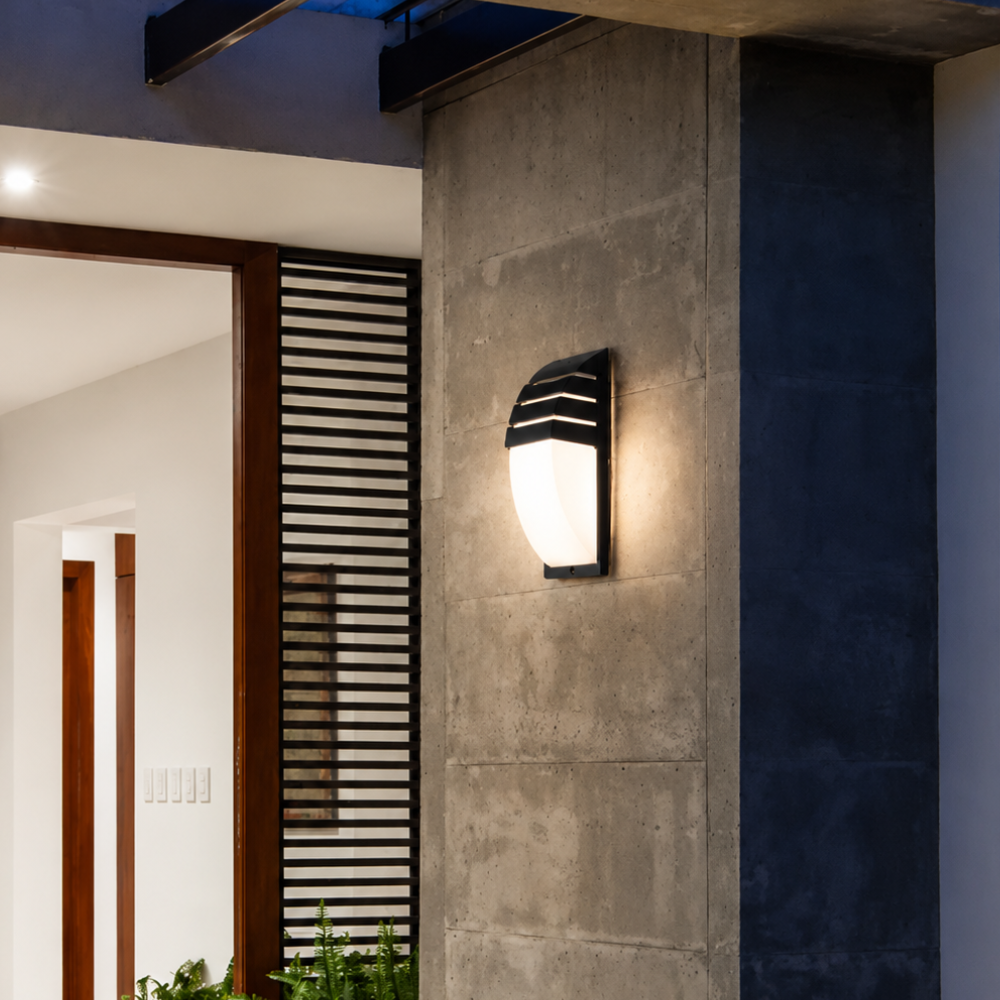 Aplique de Pared de Aluminio Moderno para Exterior