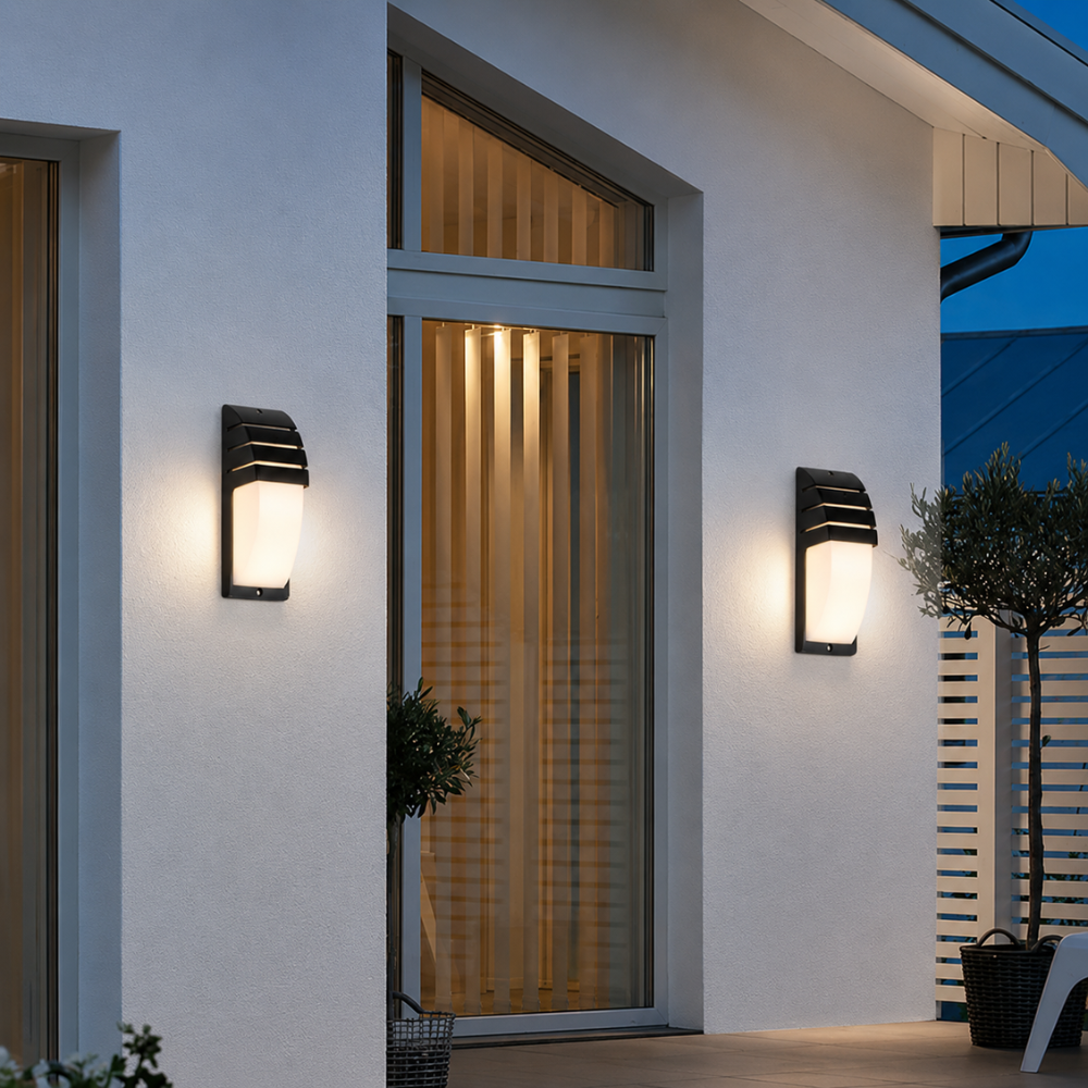 Aplique de Pared de Aluminio Moderno para Exterior