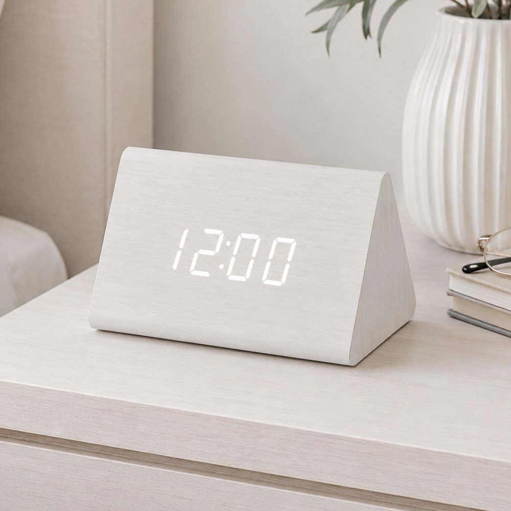 EloraClock - Reloj Despertador Digital con Control de Sonido y Pantalla HD