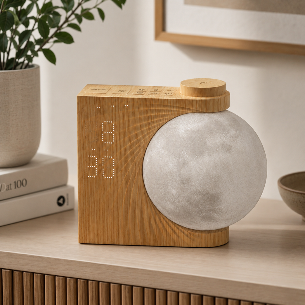 Reloj Despertador Restora Sunrise - Luz Gradual para Despertar y Lámpara de Mesita de Noche