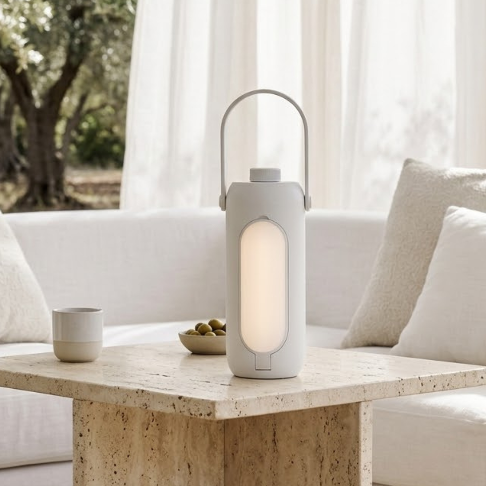 Lámpara Portátil Recargable para Exteriores - Iluminación Cálida de Múltiples Modos