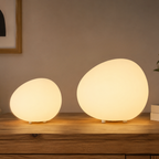 PebbleGlow | Lámpara de Mesa LED Moderna Pebble para Sala de Estar y Dormitorio