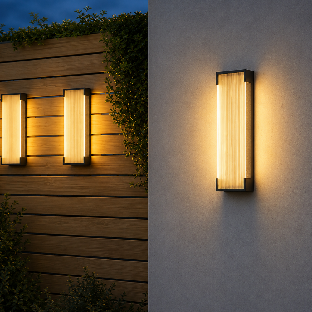 Luz de Pared Exterior Elegante - Aplique LED Regulable de Acero Inoxidable