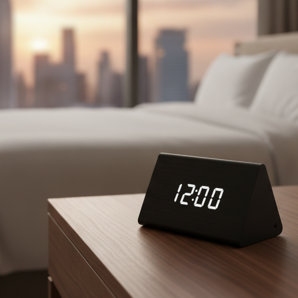 EloraClock - Reloj Despertador Digital con Control de Sonido y Pantalla HD