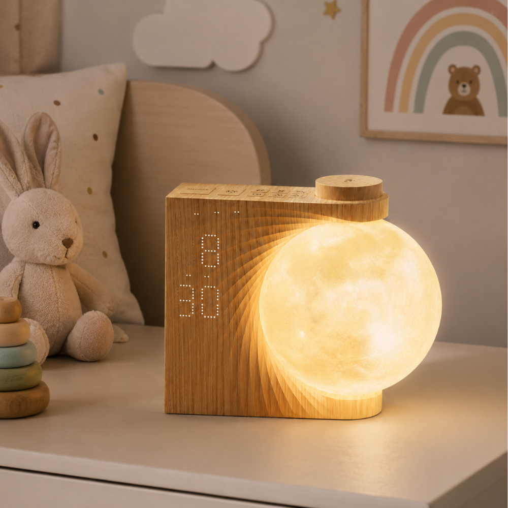 Reloj Despertador Restora Sunrise - Luz Gradual para Despertar y Lámpara de Mesita de Noche