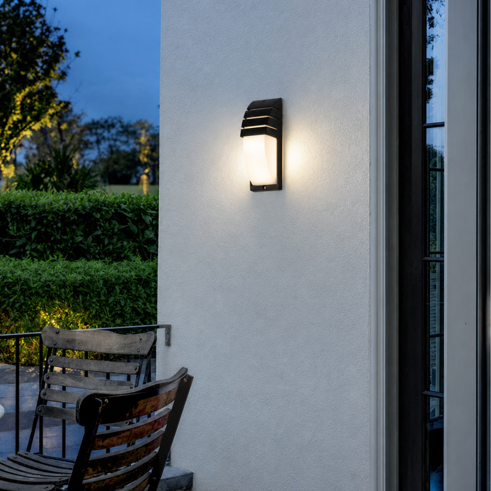 Aplique de Pared de Aluminio Moderno para Exterior