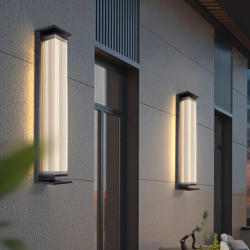 Luz de Pared Moderna para Exteriores | Aplique de Pared LED de Acero Inoxidable Impermeable para Iluminación de Patio y Porche