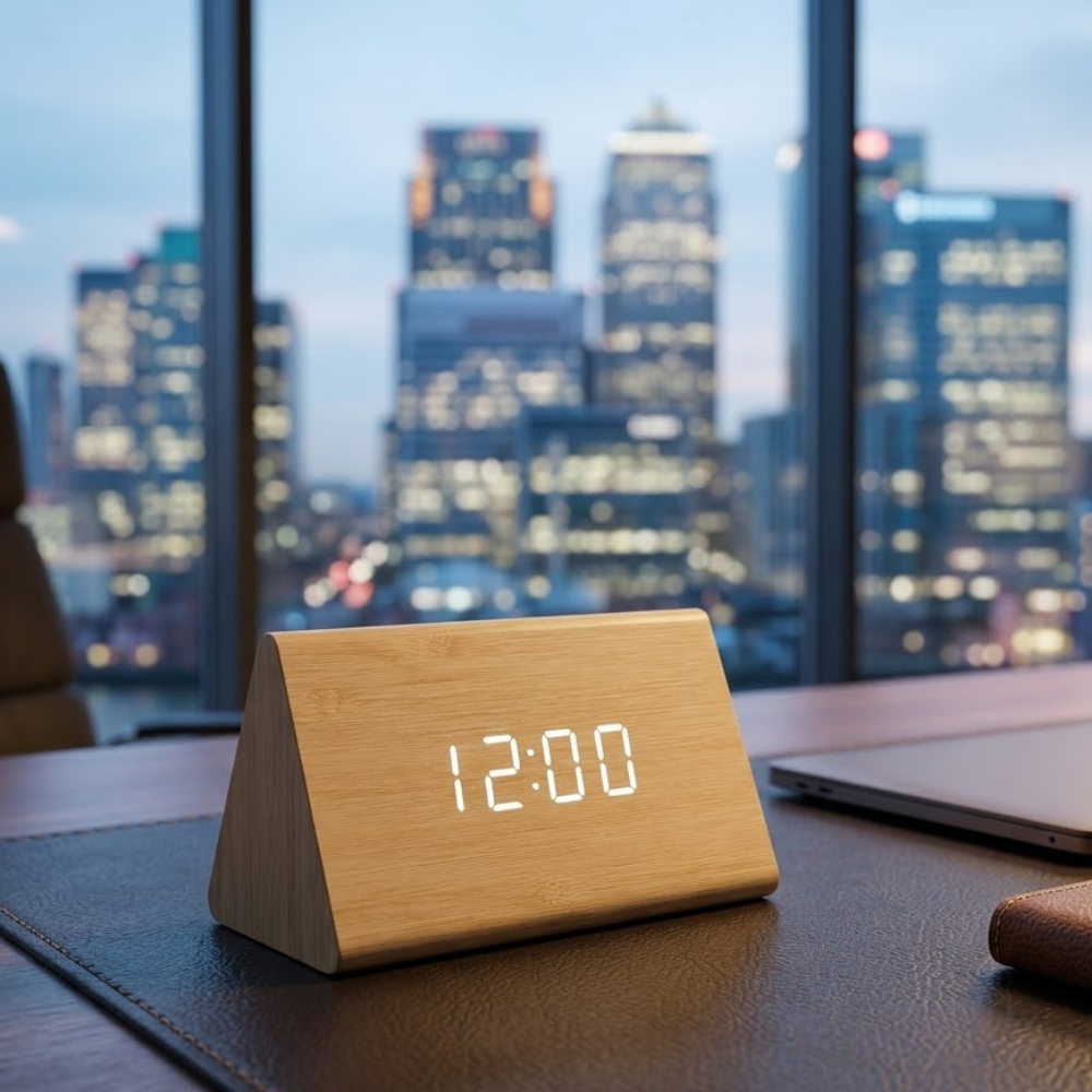 EloraClock - Reloj Despertador Digital con Control de Sonido y Pantalla HD
