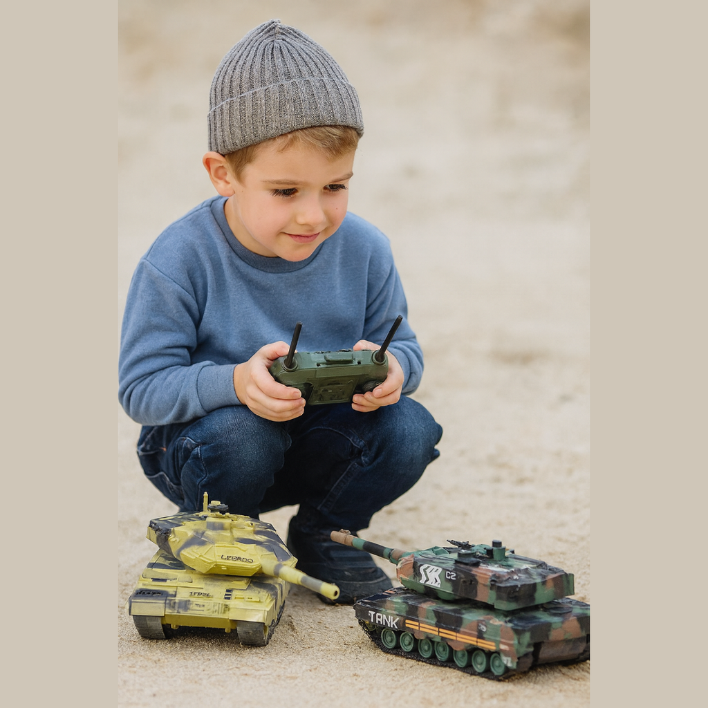 BattleBlitz – Tanque RC con características de acción | 50% DESCUENTO