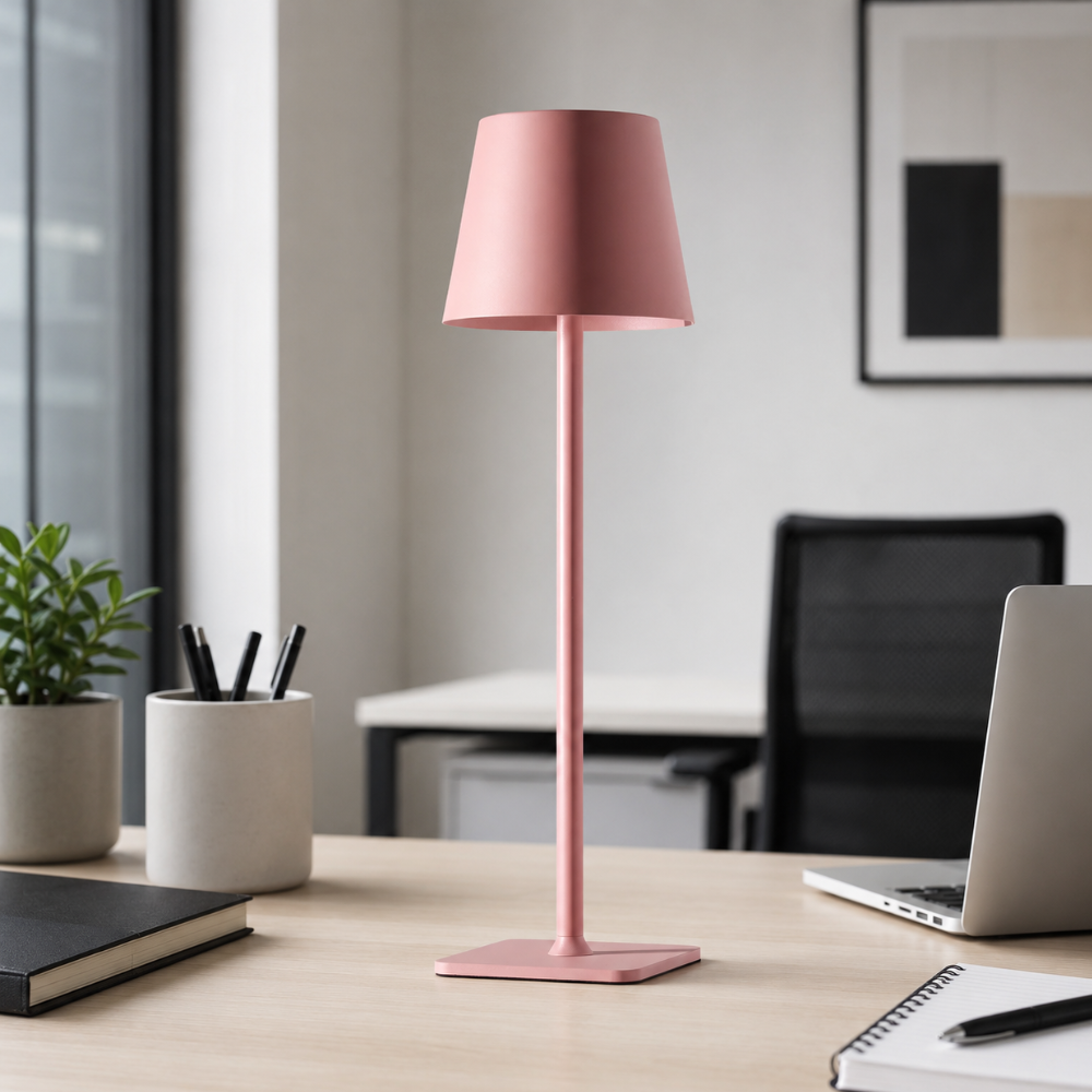 Lámpara de Mesa Escandinava Moderna Regulable - Control Táctil Inalámbrico para Uso en Interiores y Exteriores